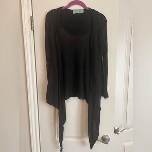 Women's Black Hooded Jacket by Karlie